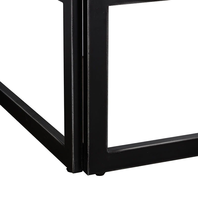Modrest Grimaldi Modern Concrete & Black Metal Shelf