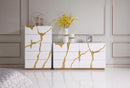 Modrest Aspen Modern White & Gold Chest
