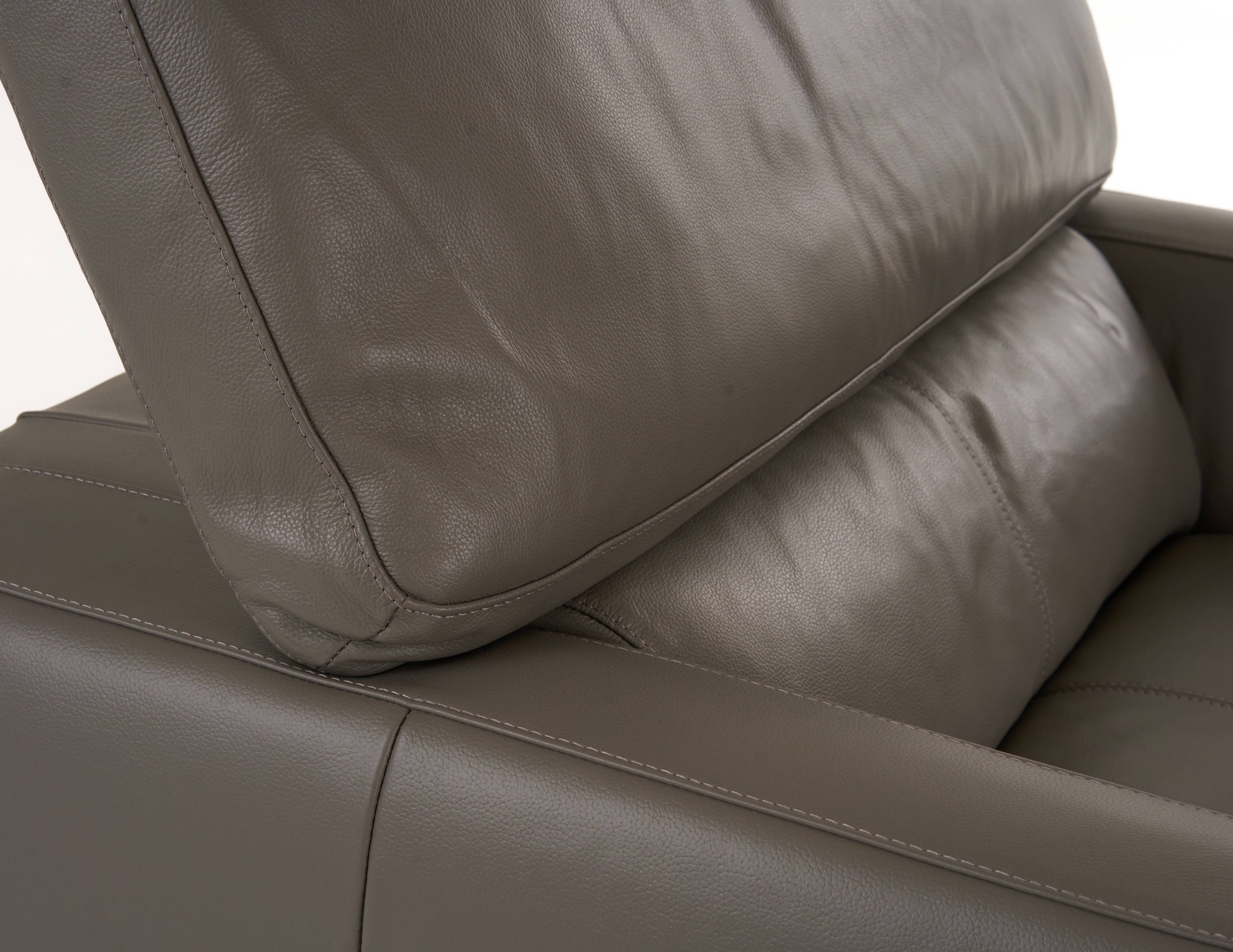 Divani Casa Natalia - Modern Dark Grey Leather Chair