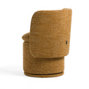 Divani Casa Norris - Modern Mustard Fabric Swivel Dining Chair
