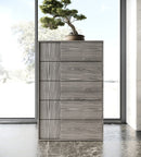 Nova Domus Asus - Italian Modern Elm Grey Chest