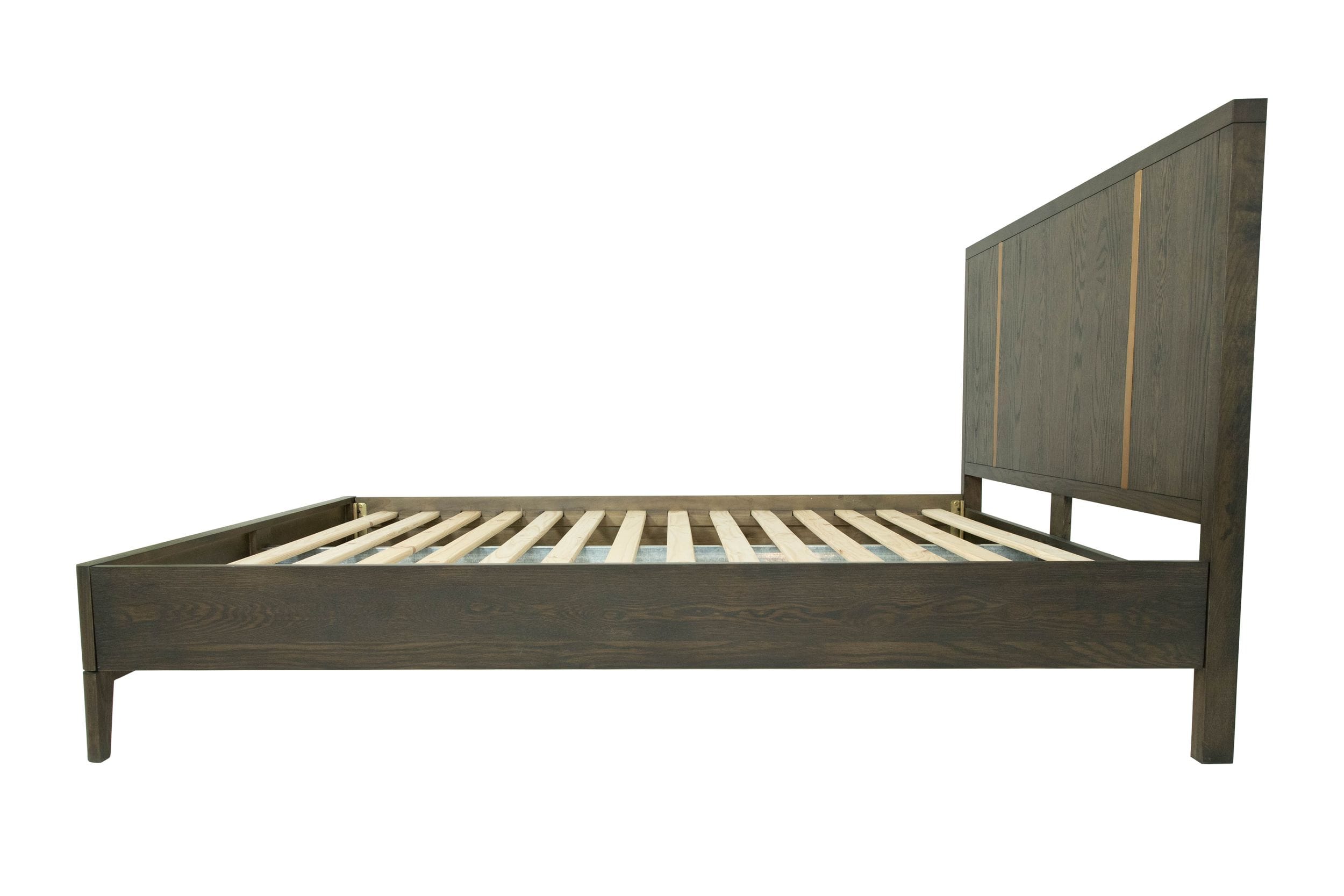 Modrest Oakley - Mid-Century Eastern King Size Dark Brown Bed