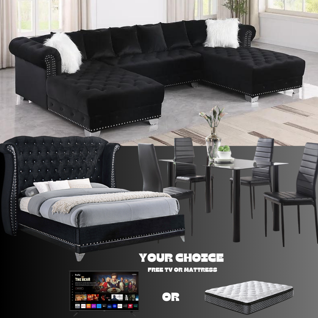 S6350 Jordan II (Black) 3 Room Package