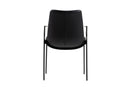 Modrest Osprey - Modern Black Vegan Leather Dining Chair (Set of 2)