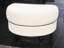 Auspicious Transitional Tufted Leather Platform Bed