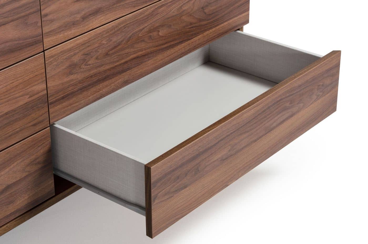 Nova Domus Palermo - Modern Italian Faux Concrete & Walnut Dresser