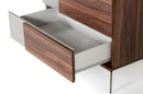 Nova Domus Palermo Italian Modern Faux Concrete & Walnut Chest