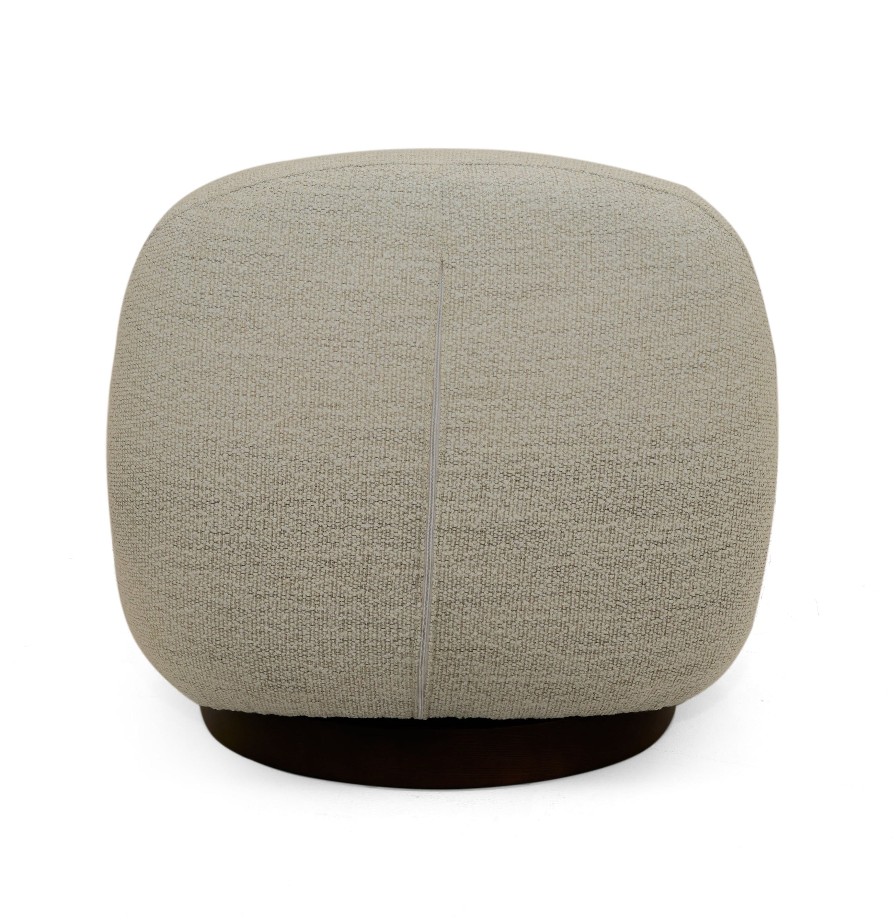 Modrest Renee - Modern Cream Fabric Swivel Chair