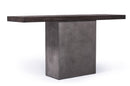 Modrest Renzo Modern Oak & Concrete Console Table