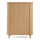 Modrest Richmond - Modern Natural Oak Rounded Tall Buffet
