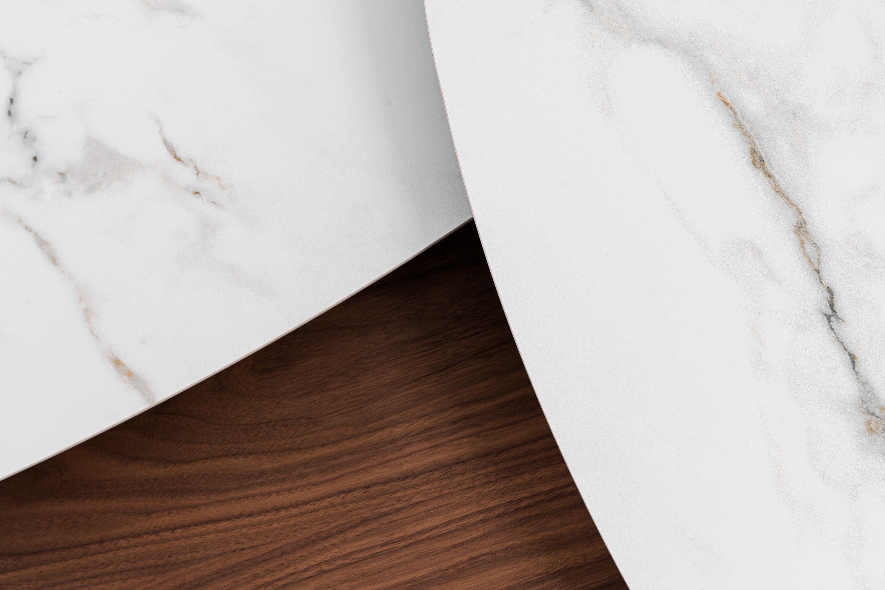 Modrest Robson - Modern Ceramic + Walnut Coffee Table