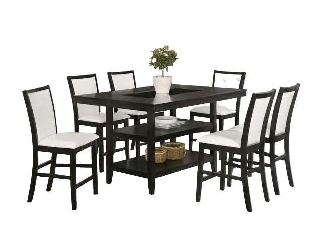 Condor White - Counter Height Table & 6 Chairs