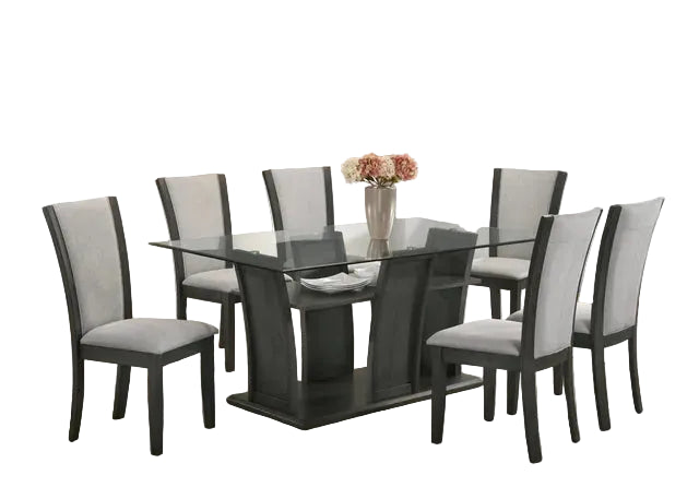 Florida - Grey Dining Table + 6 Chair Set