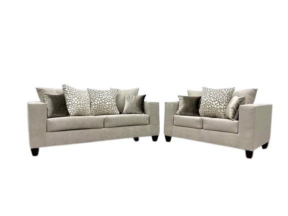 110-Hollywood Beige Sofa & Loveseat