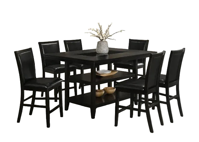 CondorPU Black - Counter Height Table & 6 Chairs