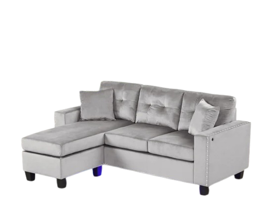 Messi Grey - Reversible Sectional