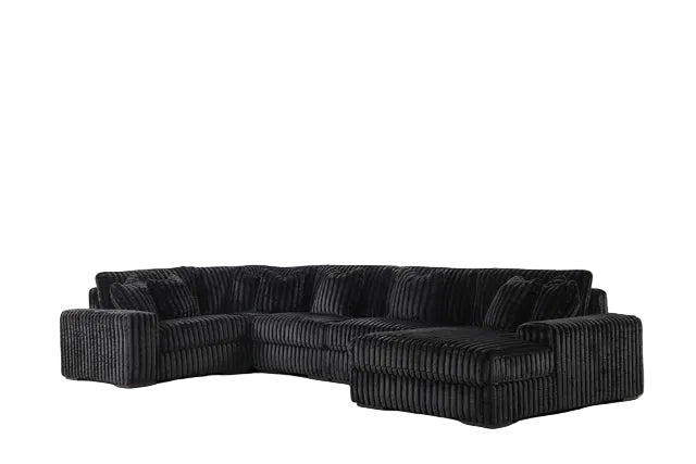 SEASONS2 BLACK 5PC Sectional