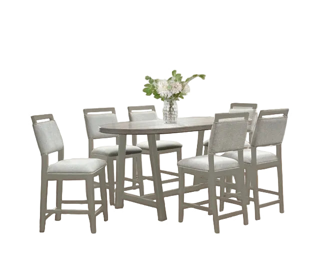 D2500 Counter Height Table + 6 Chair Set