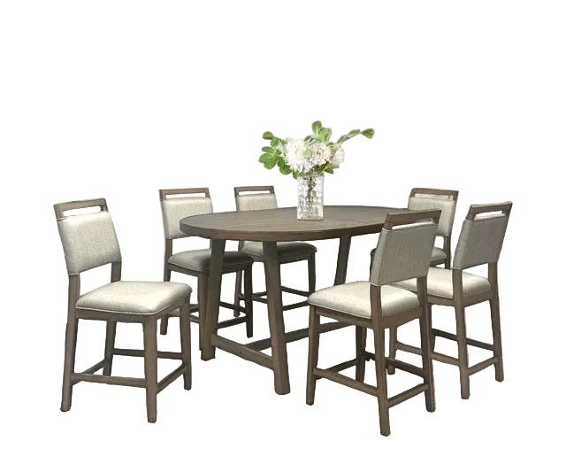 D2510 Counter Height Table + 6 Chair Set