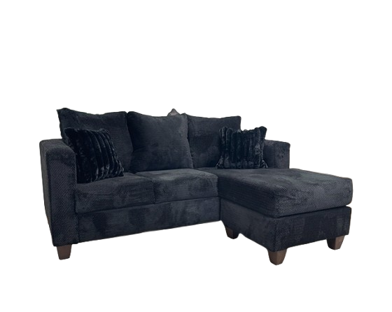 100-Black - Reversible Sectional