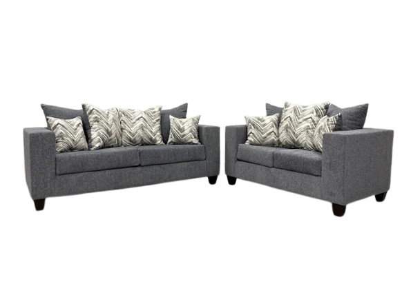 Charcoal Sofa & Loveseat Set