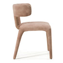 Modrest Saehee - Modern Brown Velvet Dining Chair