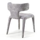 Modrest Saehee - Modern Grey-Blue Velvet Dining Chair