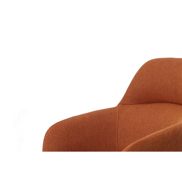 Modrest Scranton - Modern Orange & Black Dining Chair