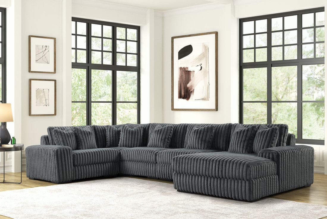 SEASONS2 5PC Oversized Sectional β Free TV or Area Rug