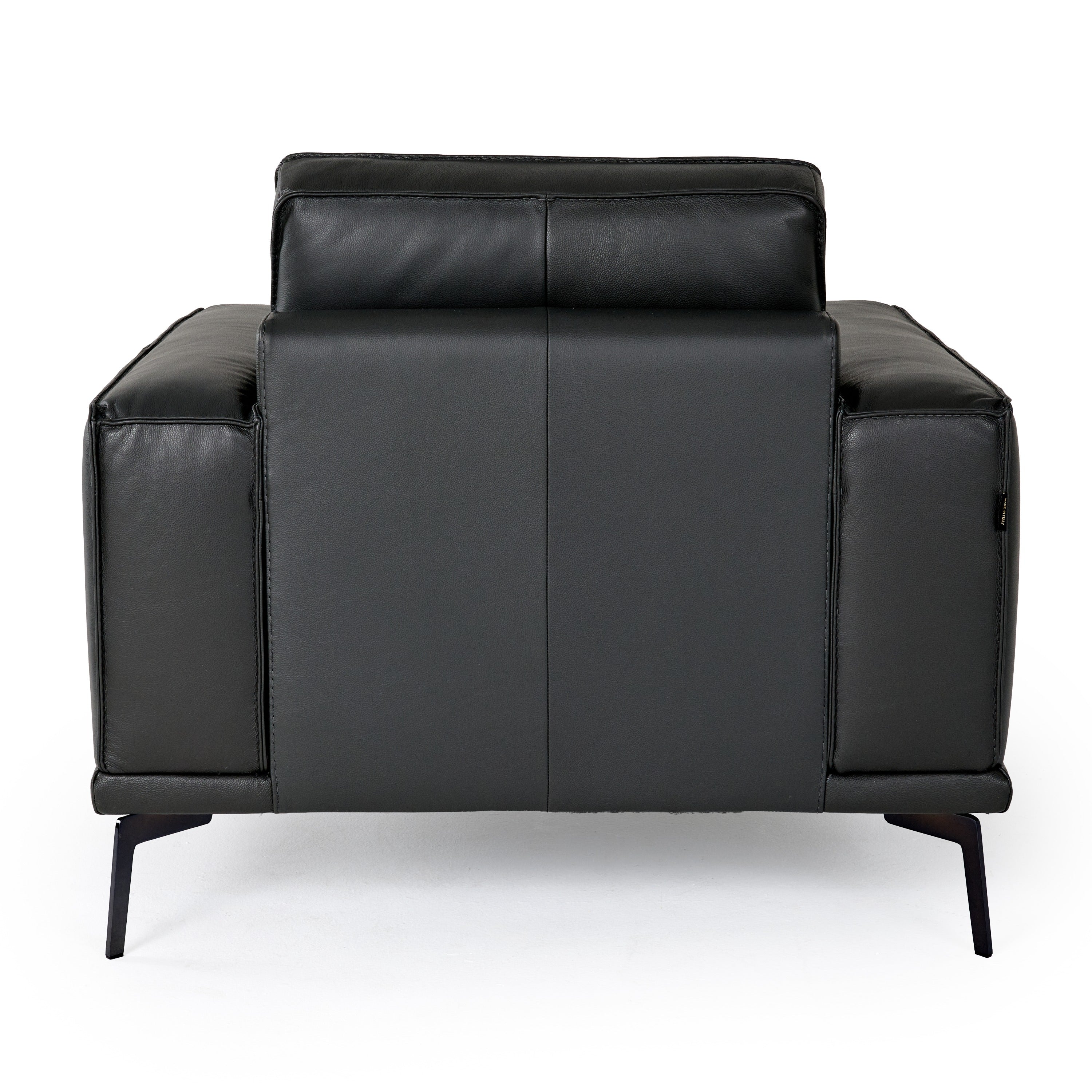 Lamod Italia Soho - Italian Grey Leather Armchair