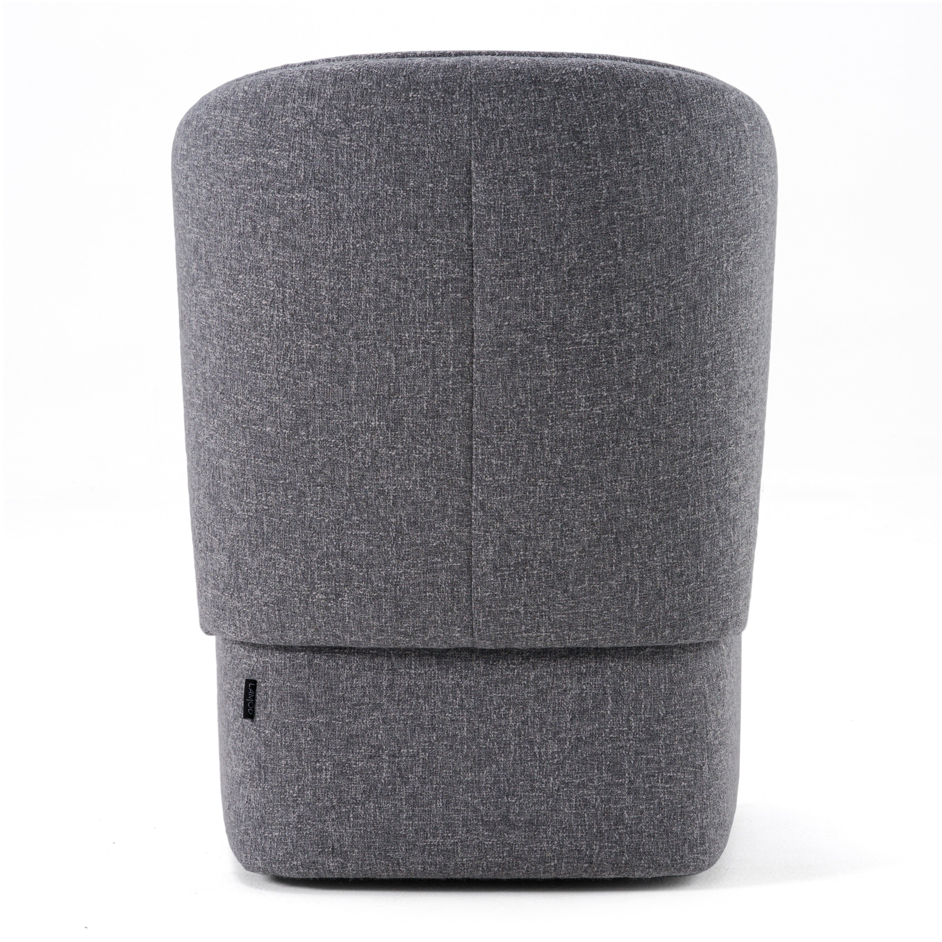 Modrest Souza - Modern Grey Fabric Swivel Dining Chair