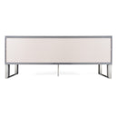 Modrest Splendor - Grey High Gloss Slatted Buffet