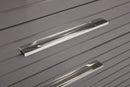 Modrest Splendor - Grey High Gloss Slatted Chest