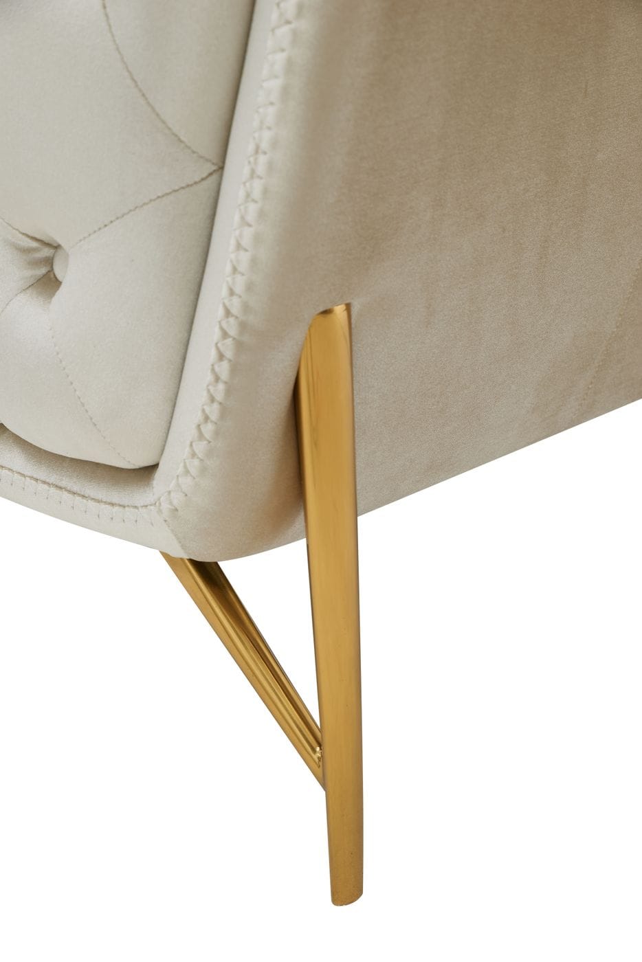 Divani Casa Stella - Transitional Beige Velvet Sofa Set