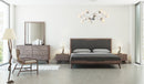 Nova Domus Soria Mid-Century Grey & Walnut Bed