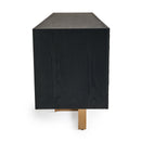 Modrest Tasha - Modern Black Ash + Brushed Gold Buffet