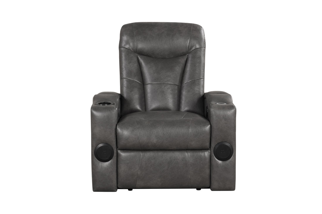 TOPGUN2 Dark Gray - Power Recliner (Bluetooth Speaker + Led Light)