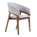 Modrest Truman - Mid-Century Modern Grey + Walnut Dining Chair