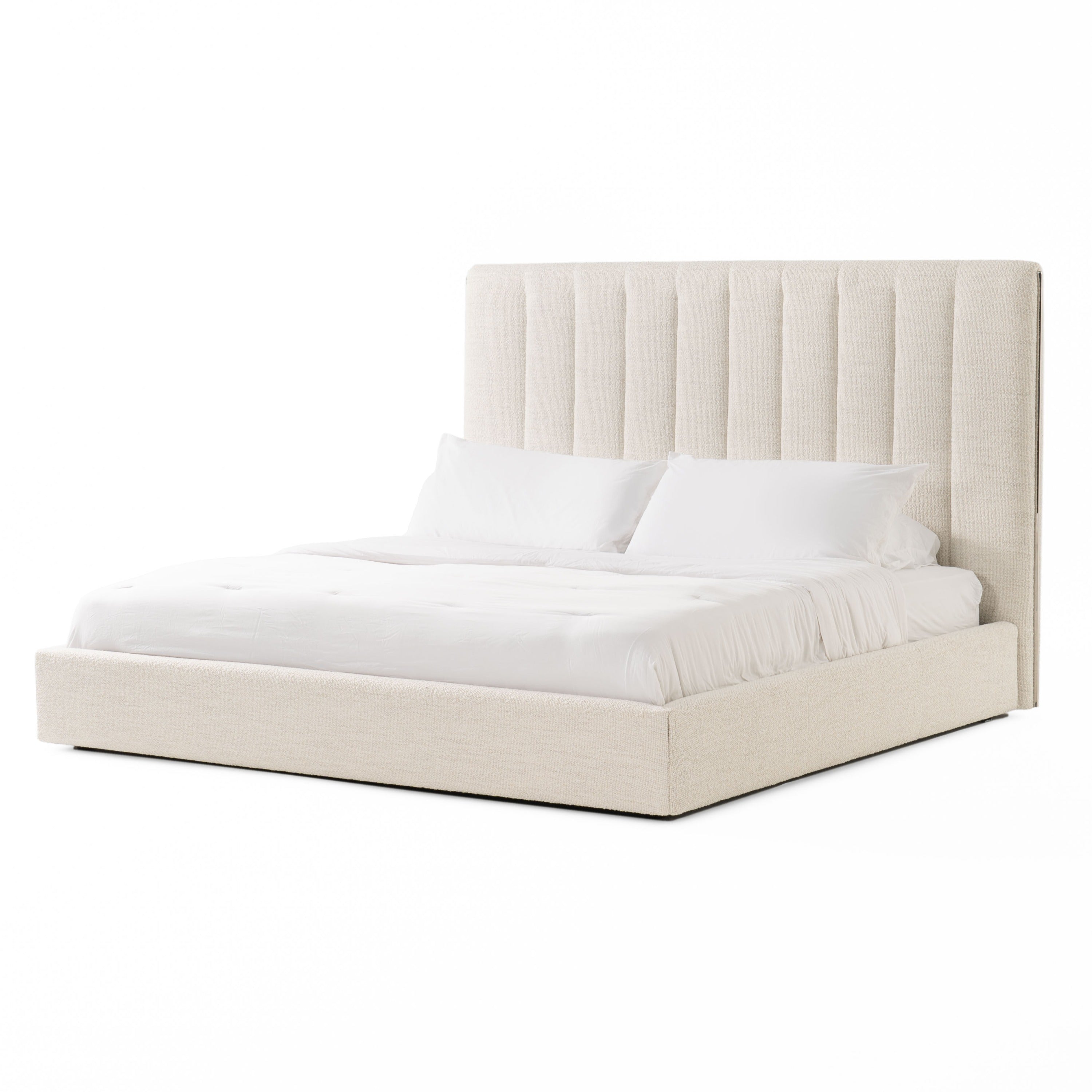 Modrest Valhalla - Contemporary White Fabric Bed