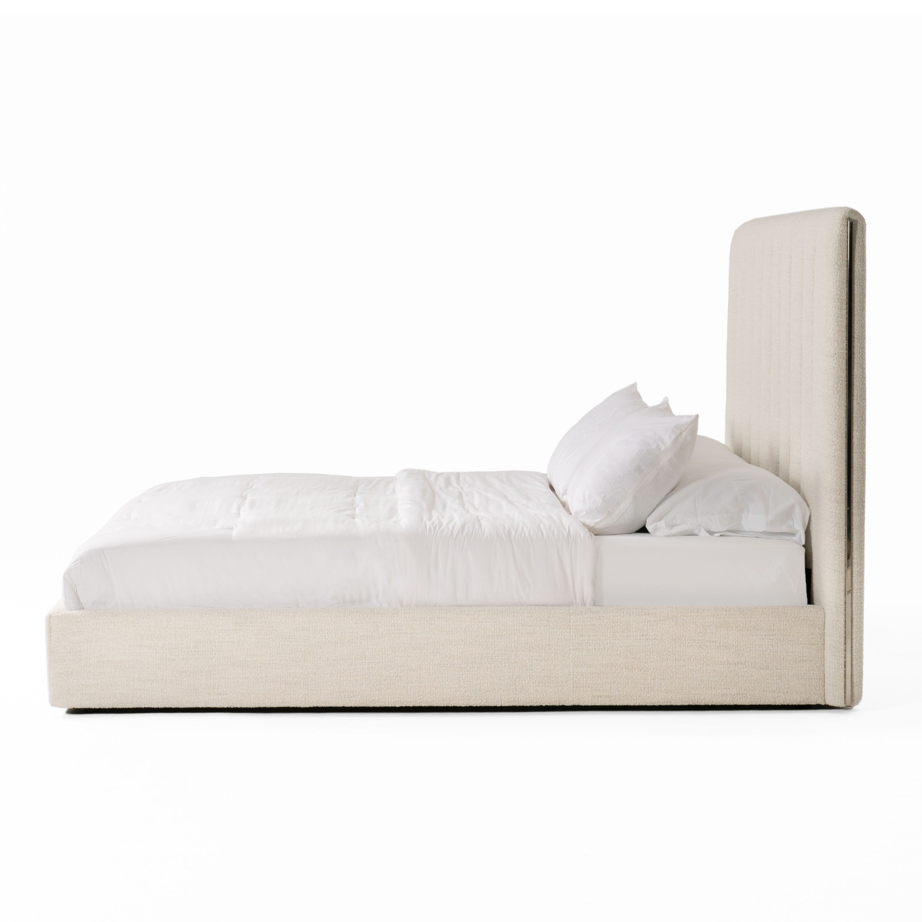 Modrest Valhalla - Contemporary White Fabric Bed