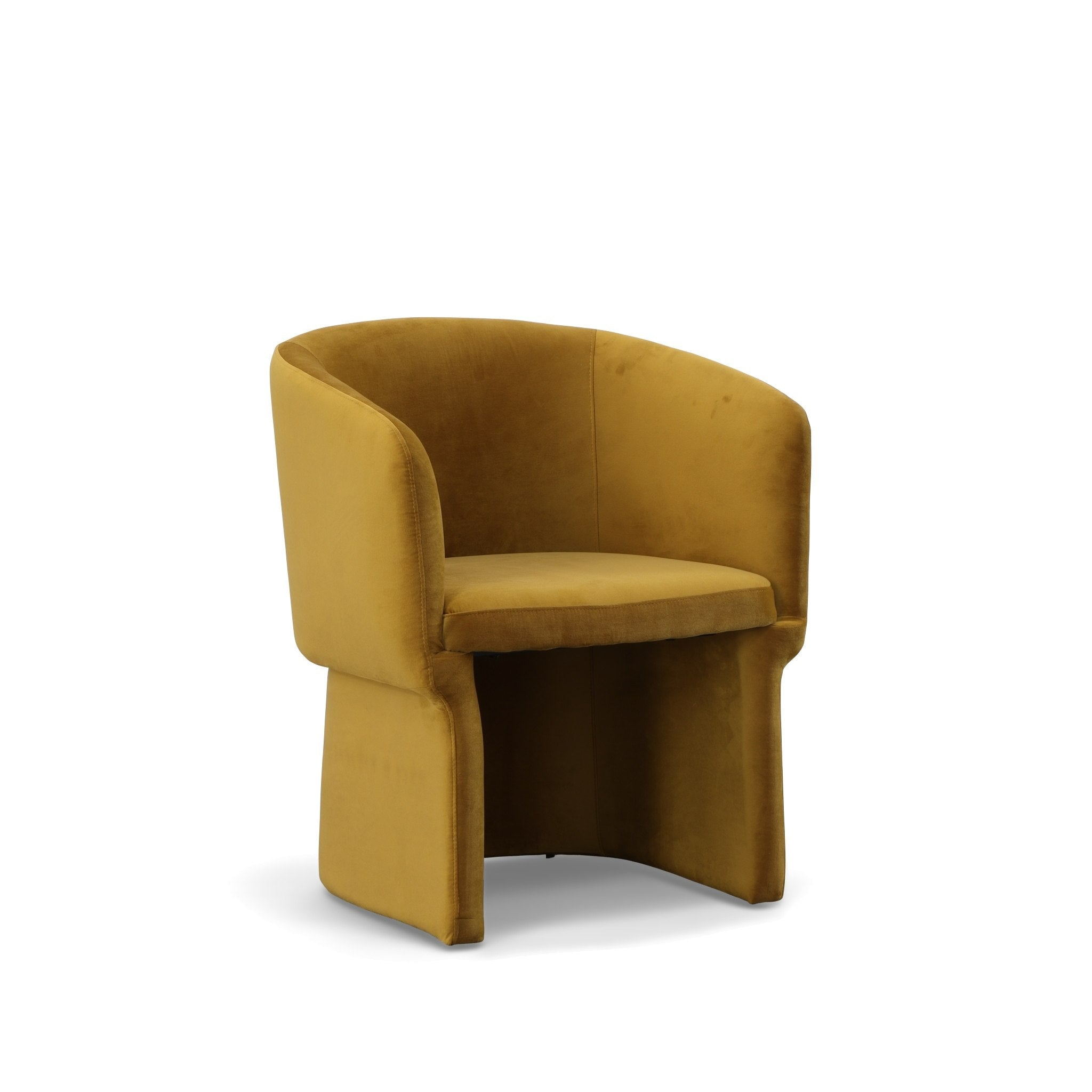 Modrest Vassar - Burnt Umber Velvet Dining Chair
