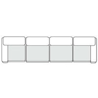 Divani Casa Vicki - Modern Off-White Fabric Modular Sectional-4-Piece Sectional