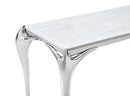 Modrest Vince - Faux Marble & Stainless Steel Console Table