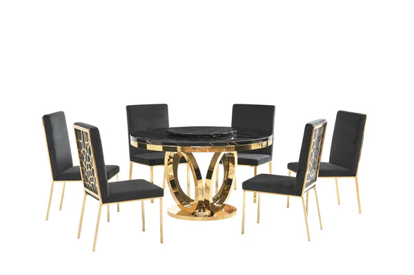 D615 Maxi Table (Black/Gold)
