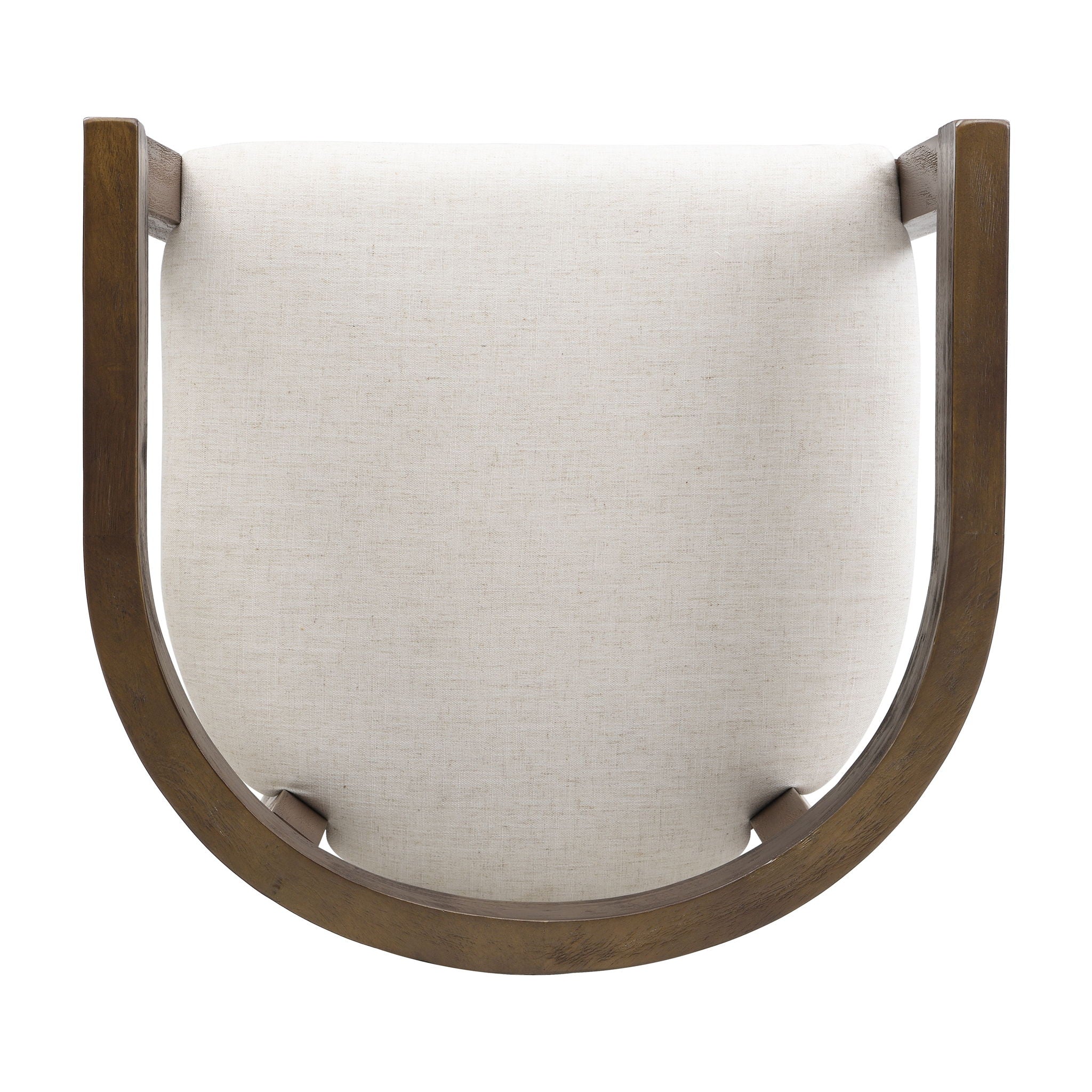 Modern Rubberwood Counter Stool Set With Upholstered Seats