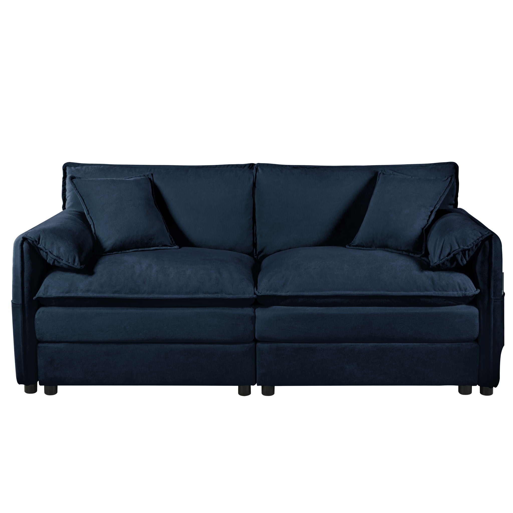 Modern Oversized Loveseat Sofa With Deep Seat And Diy Combination