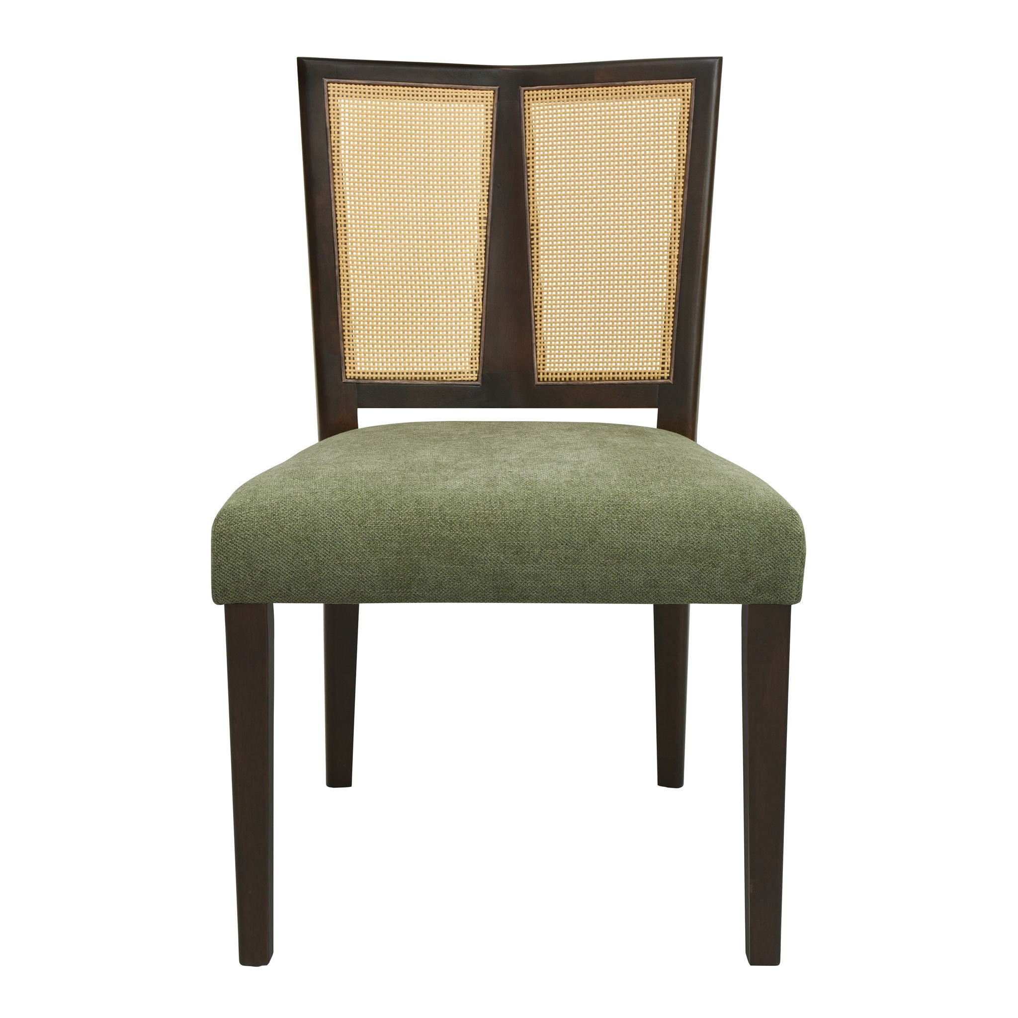 Mid Century Rattan Dining Chair Without Arms Set
