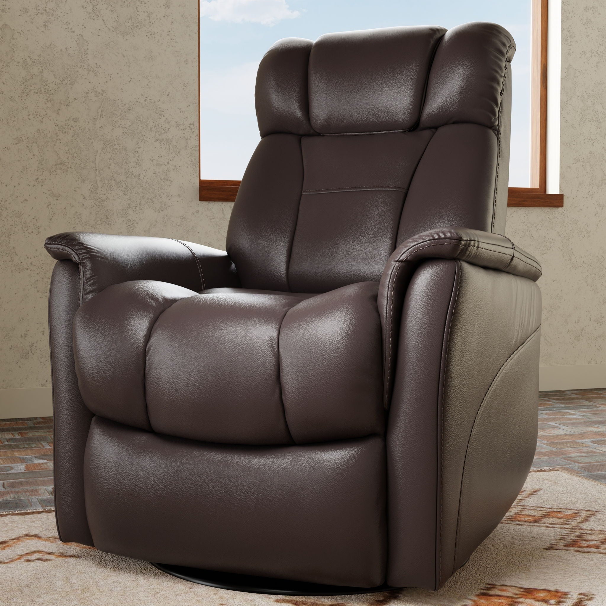 Bentley - Swivel Glider Recliner With Manual Adjustable Headrest & Footrest