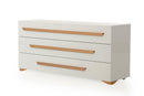 Nova Domus Juliet Italian Modern White & Rosegold Dresser