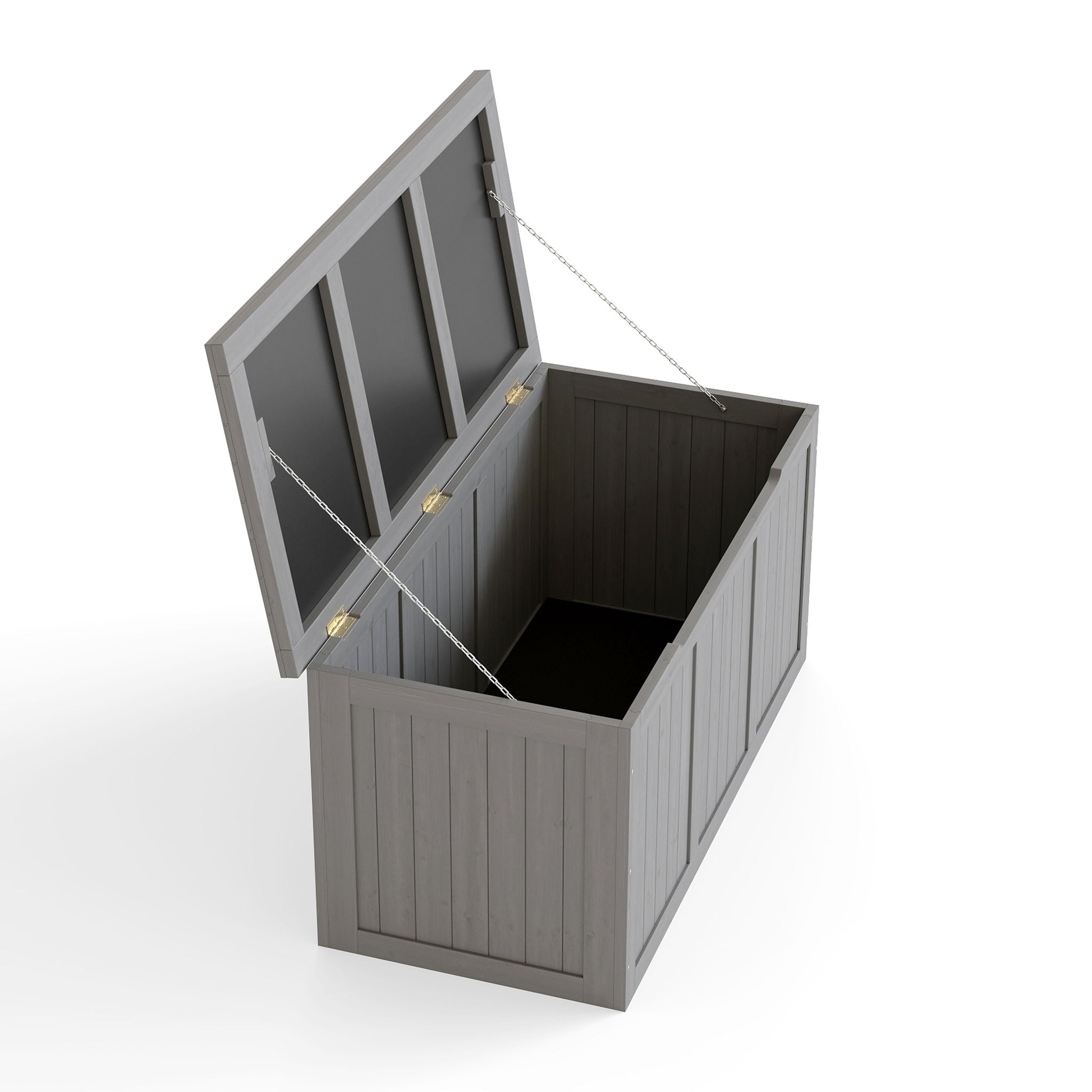Outdoor Deck Box, Storage With Seat & Table Top